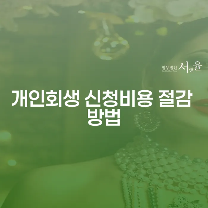 개인회생 신청비용 절감 방법은 무엇일까요?